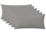 Cushion with Pillow HEERLEN 6 pcs Cloud Grey Fabric 924944
