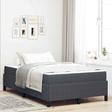 Bed Frame with Mattress Dark Grey 120 x 200 cm Fabric 3399116