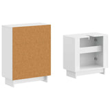 2 Piece Bathroom Cabinet Set EDE High Gloss White 3417580