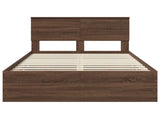 Bed Frame with Drawer Brown Oak 120 x 190 cm Engineer Wood 3408004