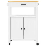 Kitchen Trolley MONZA 60x40x88.5 cm Solid Wood Pine 376099