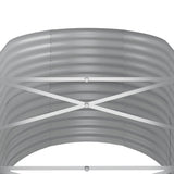 Garden Raised Bed Galvanised Steel 368x80x68 cm Anthracite 318966