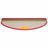 Stair Mats 10 pcs 65x21x4 cm Red Half Round Large 149813