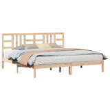 Bed Frame without Mattress 200x200 cm Solid Wood 3105425