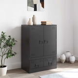 Highboard Black 67x39x95 cm Steel 841805