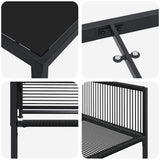 Garden Dining Set 9 pcs Black Poly Rattan 3379329