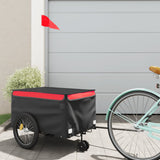 Bike Trailer Black and Red 30 kg Iron 94097