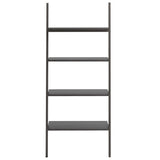 4-Tier Leaning Shelf Black 64x34x150.5 cm 336375