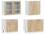 Kitchen Unit LYON 8 pcs Sonoma Oak Engineered Wood 3438205