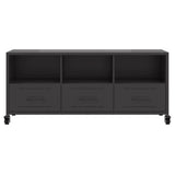 TV Cabinet Black 100.5x39x43.5 cm Steel 846692