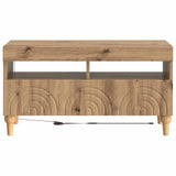 LED TV Cabinet Artisan Oak Engineered Wood 896344