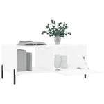 ZNTS Coffee Table White 90x50x40 cm Engineered Wood 829220