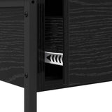 Console Table Black Oak 75 x 34.5 x 75 cm Engineered Wood 882250