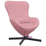 Egg Chair Pink 63 x 73 x 90 cm Velvet 42002760