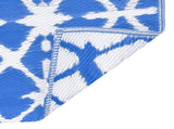 Outdoor Carpet ARAKIL Blue and White 120x180 cm PP 310445