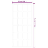 Sliding Door with Hardware Set ESG Glass&Aluminium 90x205 cm 3081965