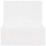 Bedside Table White 42 x 32.5 x 40 cm Solid pine wood 873495