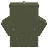 Chicken Feeder Olive Green 40.5 x 45 x 41 cm Cold-Rolled Steel 874667