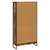 Book Cabinet 2 pcs Smoke Oak 80 x 30 x 155 cm Engineered Wood 3403006