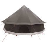 Tipi Tent Brown Grey 400 x 400 x 250 cm Polyester and Steel 42029029