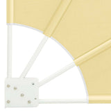 Balcony Privacy Screen 210 x 210 cm Polyester Sand 42000938