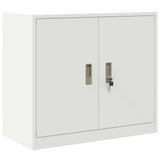 Storage Cabinet White 80 x 40 x 70 cm Steel 891681