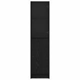 Highboard Black Oak 35 x 37 x 142 cm Engineered Wood 882906