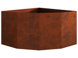 Corner Planter Rusty 60 x 60 x 50 cm Weathering steel 883667