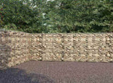 144915 Gabion Wall with Covers Galvanised Steel 600x30x200 cm