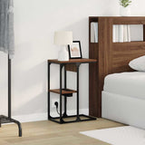 Bedside Cabinet Brown Oak 41.5 x 26 x 60.5 cm Engineered Wood 859594