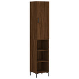 Highboard Brown Oak 34.5x34x180 cm Engineered Wood 3198984
