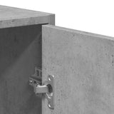 Bathroom Cabinet with Mirror Concrete Grey Engineered Wood 856041
