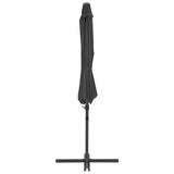 ZNTS Cantilever Garden Parasol with Steel Pole Anthracite 300 cm 44630