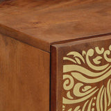 Sideboard with Shelf Brown 40 x 33 x 75 cm Solid Mango Wood 4018760