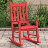 Rocking Chair for Children Red Solid Wood Poplar 4008878