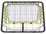 Football Rebounder Double Side Adjustable Yellow and Black Steel 4007969