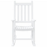 Rocking Chairs for Children 2 pcs White Solid Wood Poplar 3281596