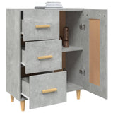 812226 Sideboard Concrete Grey 69,5x34x90 cm Engineered Wood