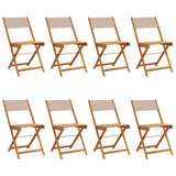 Garden Chair Set of 8 Taupe 3214618