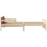 Bed Frame with Headboard Brown 80 x 200 cm Engineered Wood 877209