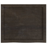 Bathroom Countertop Dark Brown 60x50x cm Treated Solid Wood 3156205