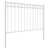Fence Element ASSEN White 170 x 130 cm Steel 42003922