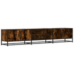 TV Cabinet Smoked Oak 210x35x41 cm Engineered Wood 3300782