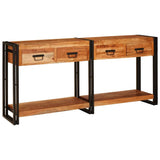Console Tables 2 pcs Brown 160 x 33 x 75 cm Solid Acacia wood 3324224