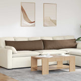 Sofa Pillows 2 pcs Brown 145 x 40 cm Fabric 42013829