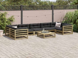 8 Piece Garden Sofa Set Impregnated Wood Pine 3299334