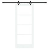 Sliding Door ORKDAL White and Black 83 x 202 cm 3332194