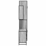 ZNTS 3 Piece Bathroom Furniture Set Grey Sonoma Engineered Wood 3301123