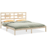 Bed Frame without Mattress 200x200 cm Solid Wood 3105685