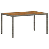 Garden Dining Set 7 pcs Grey Poly Rattan 3365409